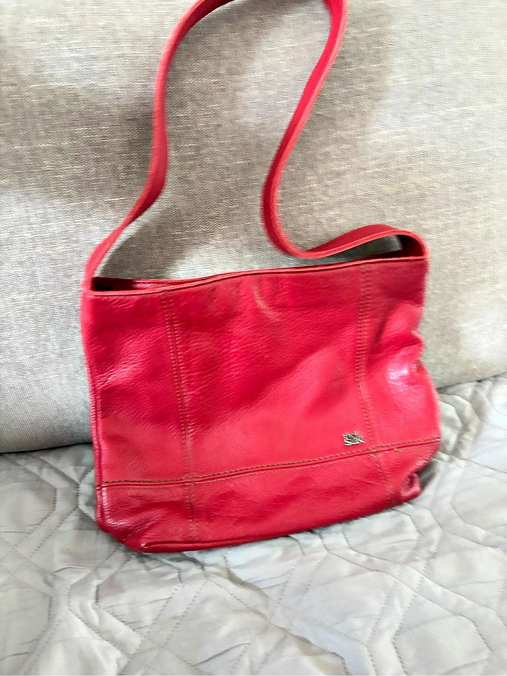 the sak Leather Shoulder Bag in Red